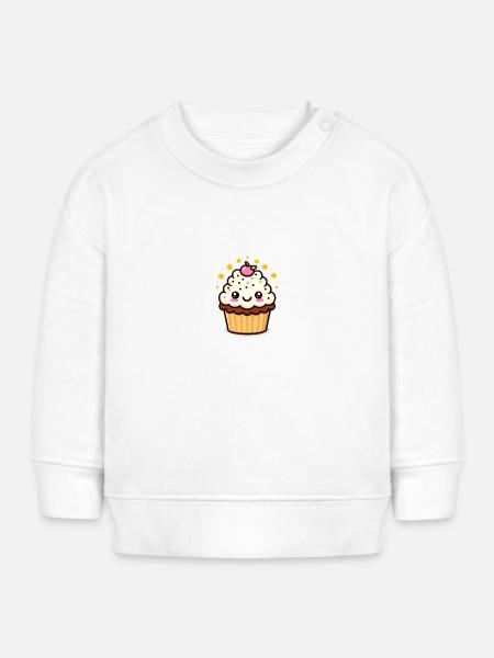 Clara Cupcake - Baby Sweatshirt by Stanley/Stella - white