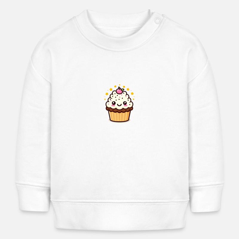 Clara Cupcake - Sweat bébé bio Stanley/Stella - blanc