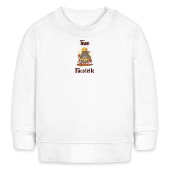 Team Baustelle - Baby Organic Sweatshirt Baby Changer von Stanley/Stella - Weiß - Vorne