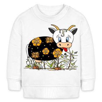 Vache - Sweat bébé bio Stanley/Stella - blanc - Devant