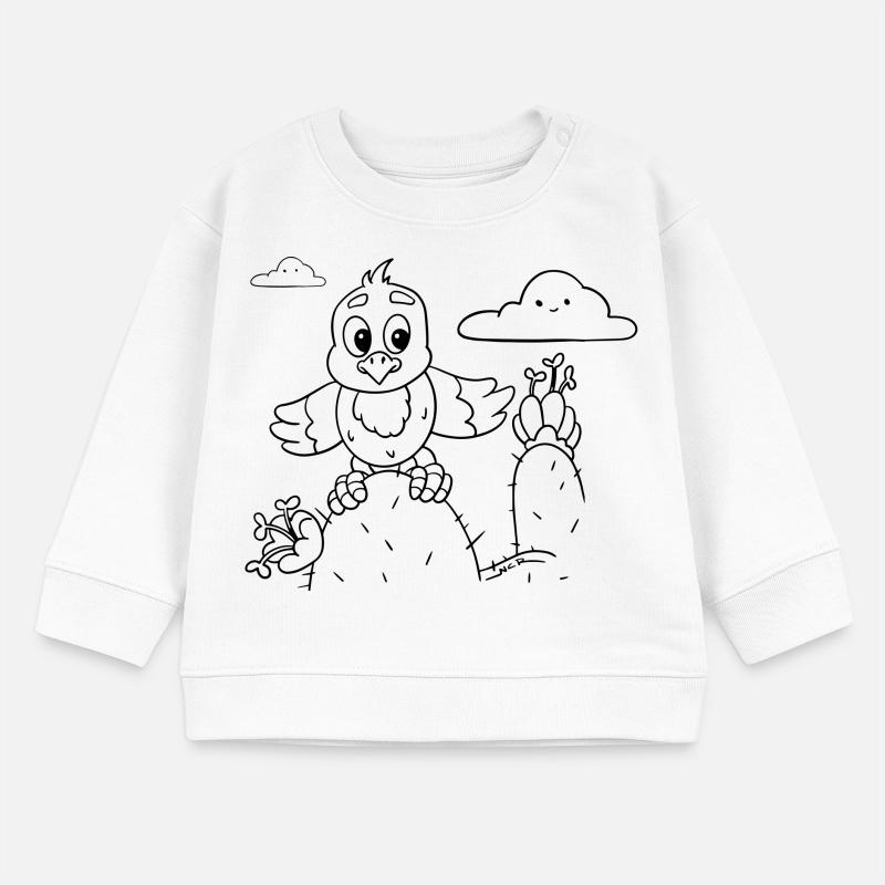 Design for creatives: Vulture coloring page Baby Sweatshirt by Stanley/Stella