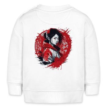 Mädchen Street Style - Baby Organic Sweatshirt Baby Changer von Stanley/Stella - Weiß - Hinten
