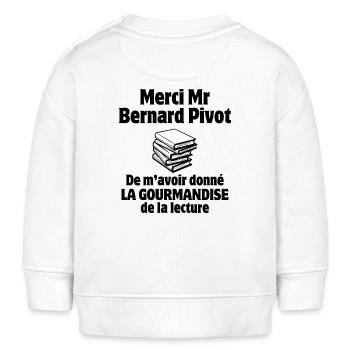 lecture, dictée, orthographe - Sweat bébé bio Stanley/Stella - blanc - Dos