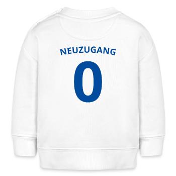 Baby Neuzugang - Geschenk zur Geburt - Baby Organic Sweatshirt Baby Changer von Stanley/Stella - Weiß - Hinten