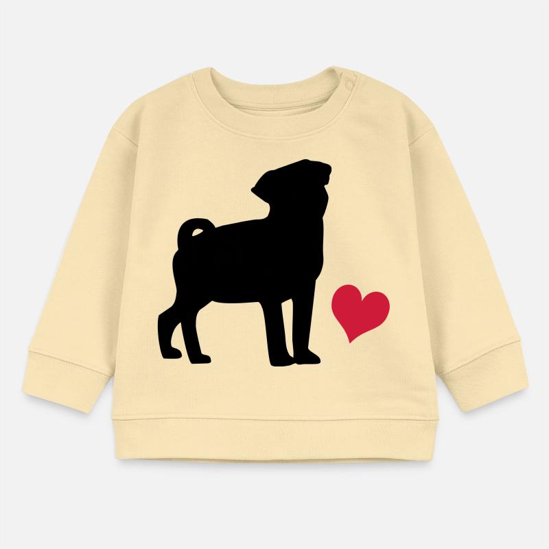 Mops Baby Organic Sweatshirt Baby Changer von Stanley/Stella
