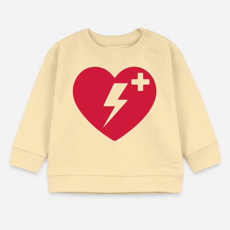 AED emergency defibrillator First Aid Baby Sweatshirt by Stanley/Stella