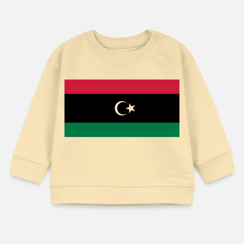 Libyen Flagge / Drapeau Lybie Baby Organic Sweatshirt Baby Changer von Stanley/Stella