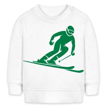 Skiers - Baby Sweatshirt by Stanley/Stella - cream - Front