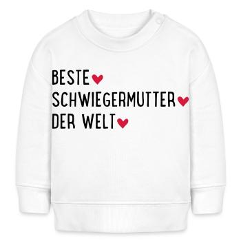 Beste Schwiegermutter der Welt - Baby Organic Sweatshirt Baby Changer von Stanley/Stella - Creme - Vorne