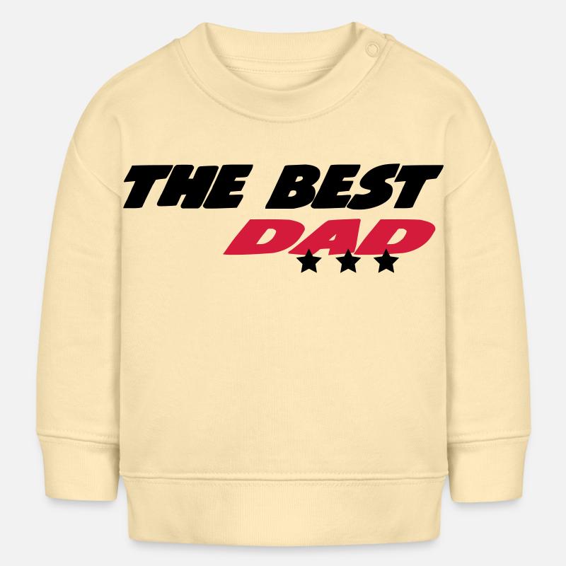 THE BEST DAD - Sweat bébé bio Stanley/Stella - crème