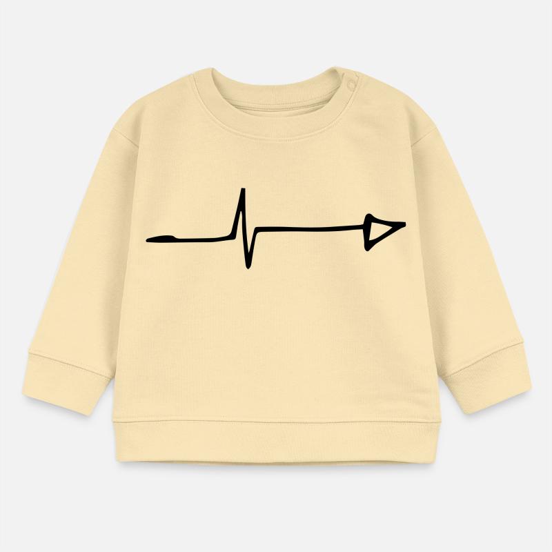 pfeil rechts herzschlag pfeile Baby Organic Sweatshirt Baby Changer von Stanley/Stella