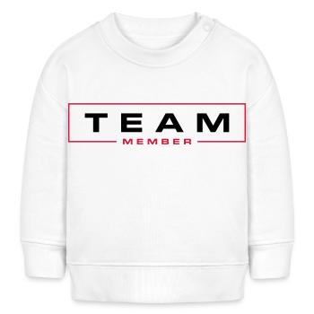 Team Mitglied - Baby Organic Sweatshirt Baby Changer von Stanley/Stella - Creme - Vorne