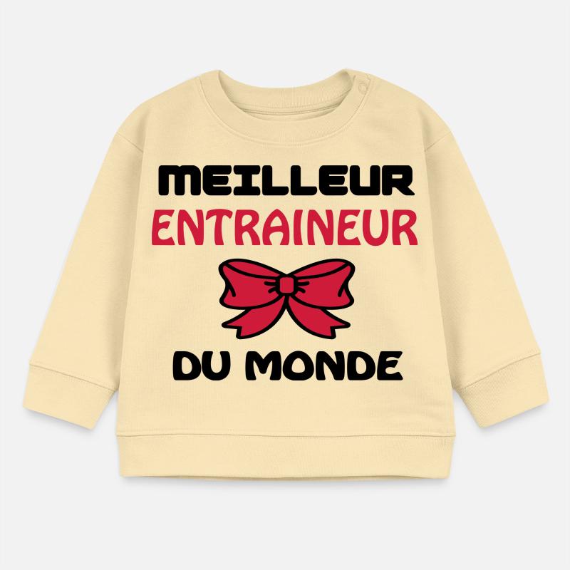 BESTER TRAINER DER WELT Baby Organic Sweatshirt Baby Changer von Stanley/Stella
