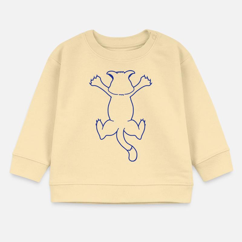 Drôle de chat griffes griffes griffes griffes grattage Sweat bébé bio Stanley/Stella
