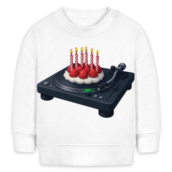 DJ BIRTHDAY – Ton & Bild - Baby Organic Sweatshirt Baby Changer von Stanley/Stella - Creme - Vorne