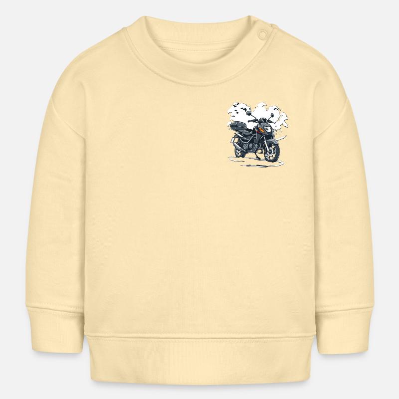 Motorcycle Impulse - Baby Sweatshirt by Stanley/Stella - cream