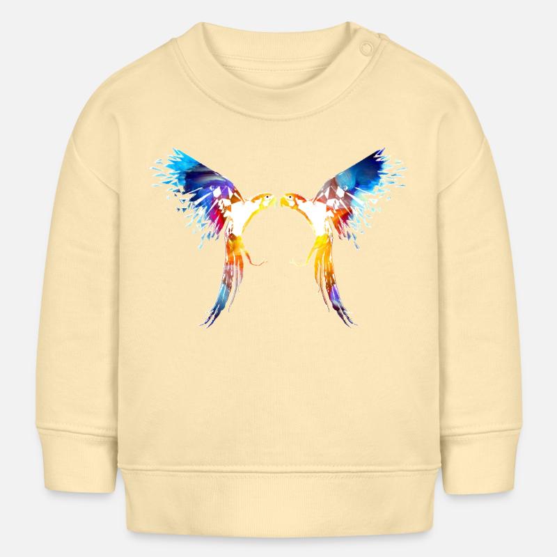 Perroquet - Sweat bébé bio Stanley/Stella - crème