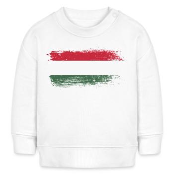 Drapeau Pinceau Hongrois - Sweat bébé bio Stanley/Stella - crème - Devant