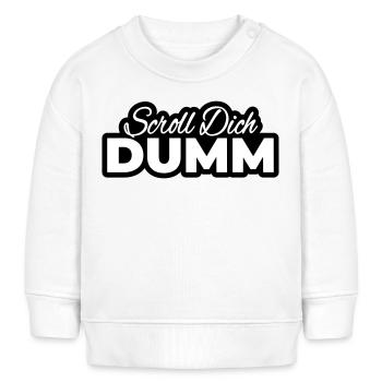 Scroll You Stupid Typo Print - Baby Sweatshirt by Stanley/Stella - cream - Front