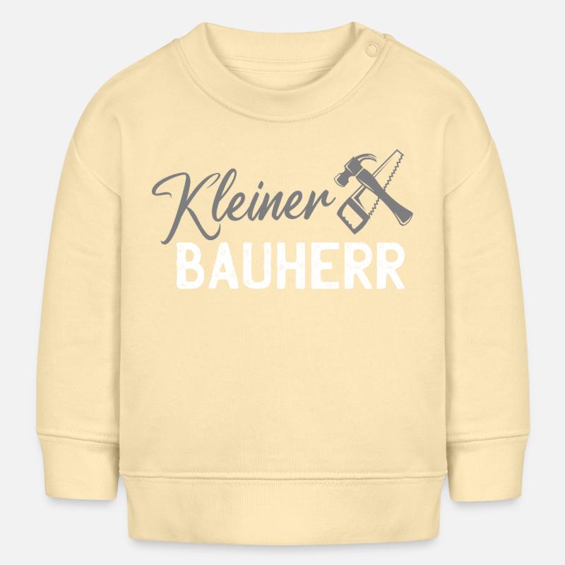 Small Builder Tool Design - Baby Sweatshirt by Stanley/Stella - cream