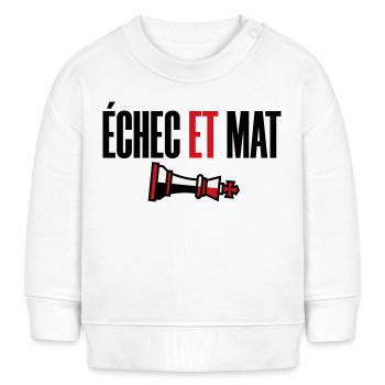 Victoire Échec et Mat Roi Renversé Style Moderne - Sweat bébé bio Stanley/Stella - crème - Devant