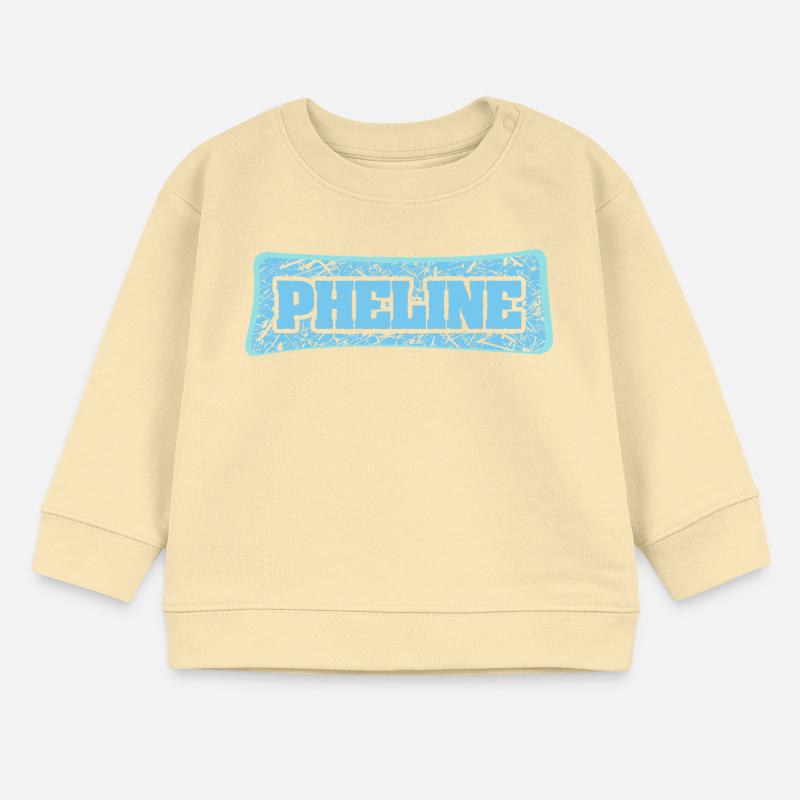 Phline Graffiti Font Blue Baby Sweatshirt by Stanley/Stella