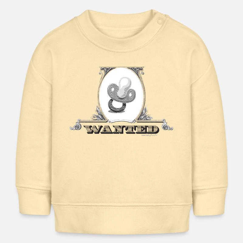 Wanted - Tétine - Sweat bébé bio Stanley/Stella - crème