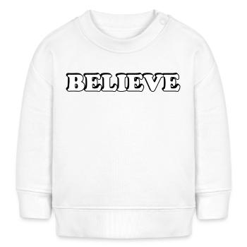 Glauben - Baby Organic Sweatshirt Baby Changer von Stanley/Stella - Creme - Vorne