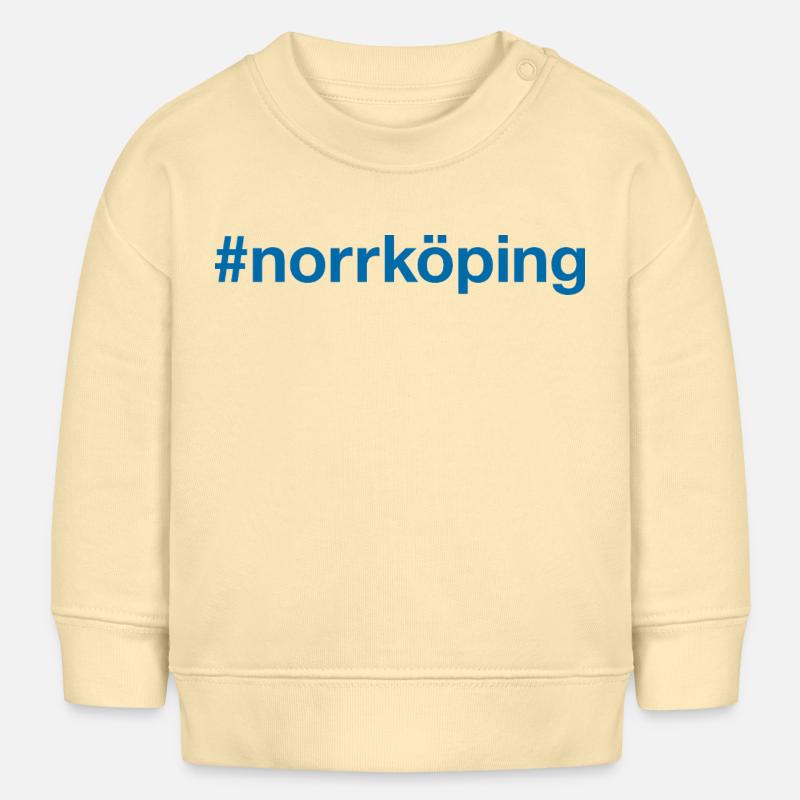 Norrköping Sverige Suède Schweden - Sweat bébé bio Stanley/Stella - crème