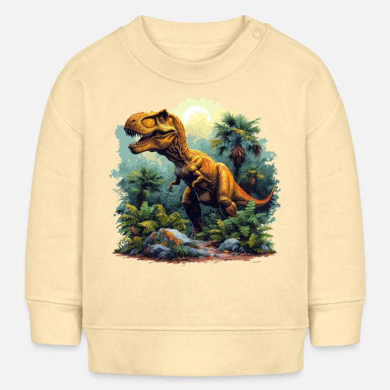 T-Rex - Baby Sweatshirt by Stanley/Stella - cream