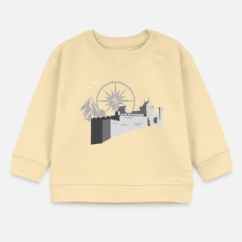 Castle with compass Baby Sweatshirt by Stanley/Stella