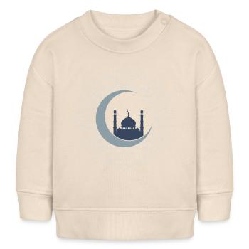 Islamische Kunst-Moschee Halbmond Elegant - Baby Organic Sweatshirt Baby Changer von Stanley/Stella - Natur - Vorne