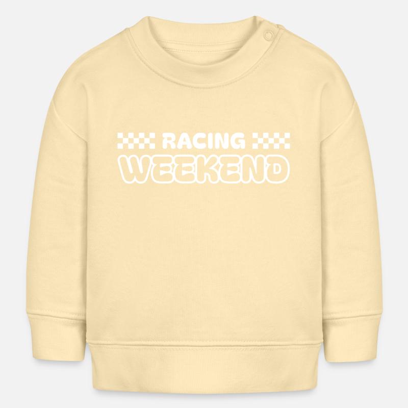 Week-end de course - Édition blanche - Sweat bébé bio Stanley/Stella - crème