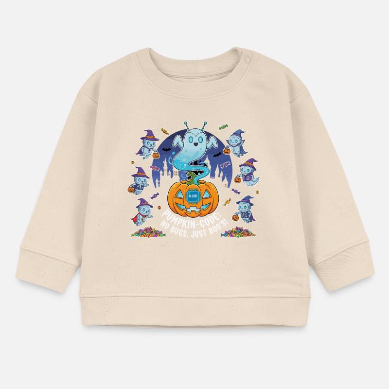 Pumpkin-Code: No Bugs, Just Boo's ! Baby Organic Sweatshirt Baby Changer von Stanley/Stella
