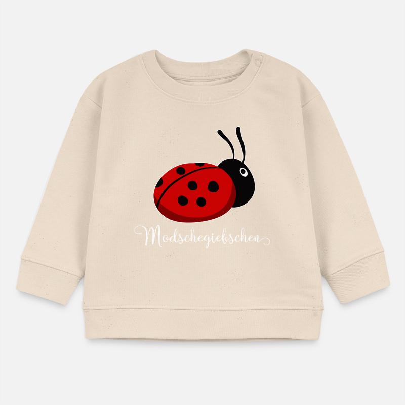 Modschegiebchen Marienkäfer Sächsisch Geschenkidee Baby Organic Sweatshirt Baby Changer von Stanley/Stella