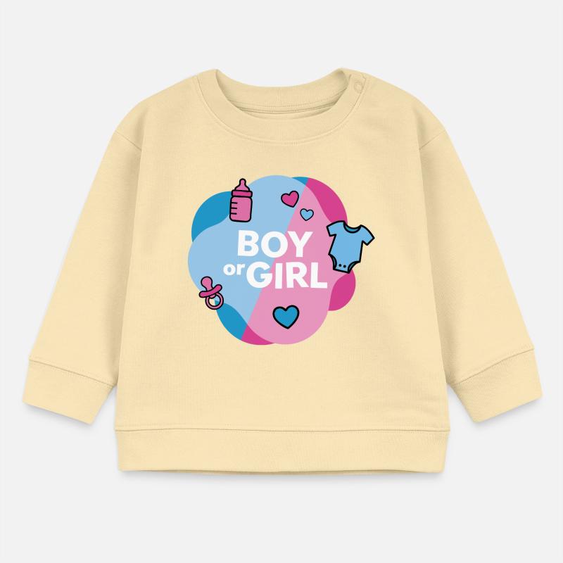 Geschlecht enthüllen Junge oder Mädchen Baby Organic Sweatshirt Baby Changer von Stanley/Stella