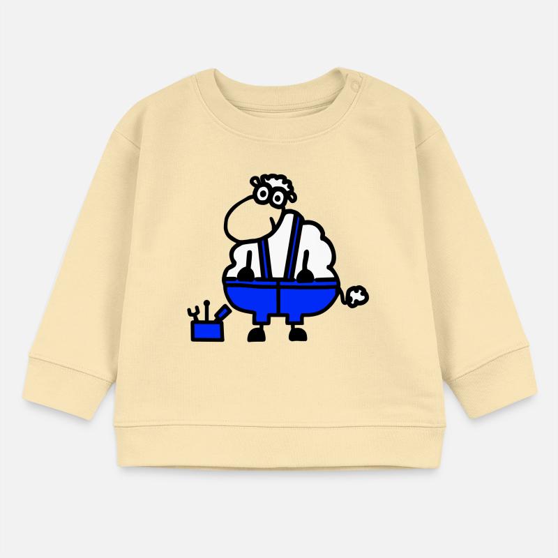 Handwerkerschaf, Held der Arbeit Baby Organic Sweatshirt Baby Changer von Stanley/Stella