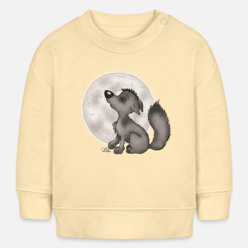 Wölfchen - Sweat bébé bio Stanley/Stella - crème