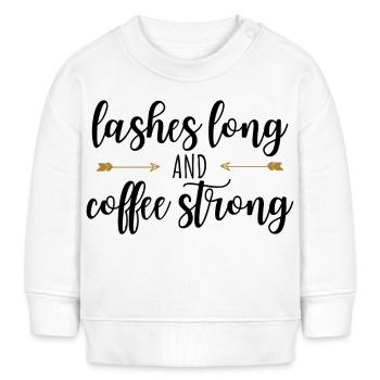 CILS LONGS ET CAFÉ FORTS - Sweat bébé bio Stanley/Stella - crème - Devant