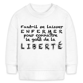 Liberté - Sweat bébé bio Stanley/Stella - crème - Devant