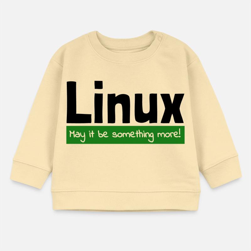 Linux Computer Computerarbeit witzige Sprüche Nerd Baby Organic Sweatshirt Baby Changer von Stanley/Stella
