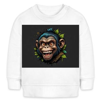 Singe - Sweat bébé bio Stanley/Stella - crème - Devant