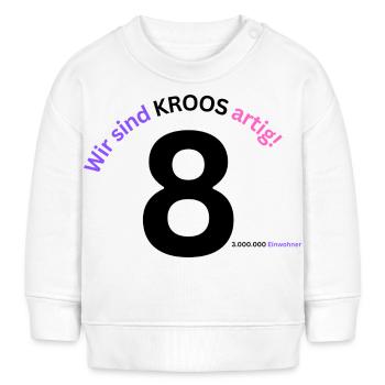 Wir sind KROOSARTIG - Baby Organic Sweatshirt Baby Changer von Stanley/Stella - Creme - Vorne