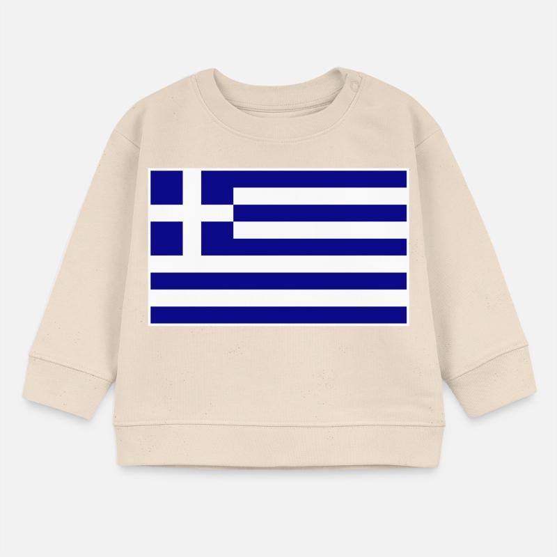Drapeau de la Grèce Sweat bébé bio Stanley/Stella