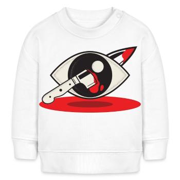 Knife in Eye Logo - Baby Sweatshirt by Stanley/Stella - cream - Front
