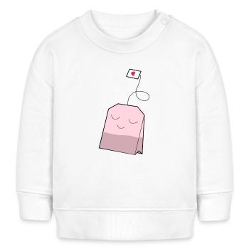 Sachets de thé pour les buveurs de thé - Sweat bébé bio Stanley/Stella - crème - Devant