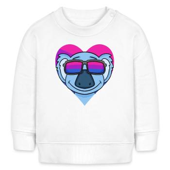 Cadeau Koala bisexuel - Sweat bébé bio Stanley/Stella - crème - Devant