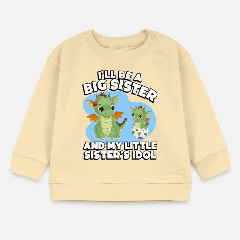 Ich Werde Eine Große Schwester Und Das Idol Baby Organic Sweatshirt Baby Changer von Stanley/Stella