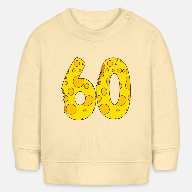 60 ans - Cadeau de 60e anniversaire - 1960 - Sweat bébé bio Stanley/Stella - crème