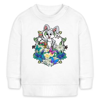 Early Spring Easter Eggs Easter Brush Easter - Baby Sweatshirt by Stanley/Stella - cream - Front